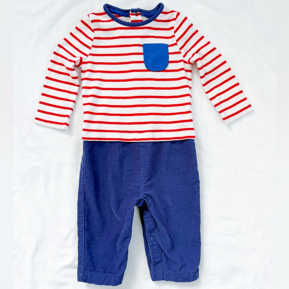 Mini Boden 2 in 1 Romper 6-12 months